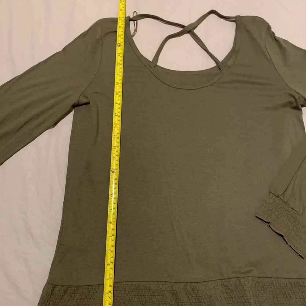 Michael Kors Olive Long Sleeve Top